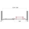 Душевая дверь раздвижная BELBAGNO UNO 125 см UNO-BF-1-125-C-Cr